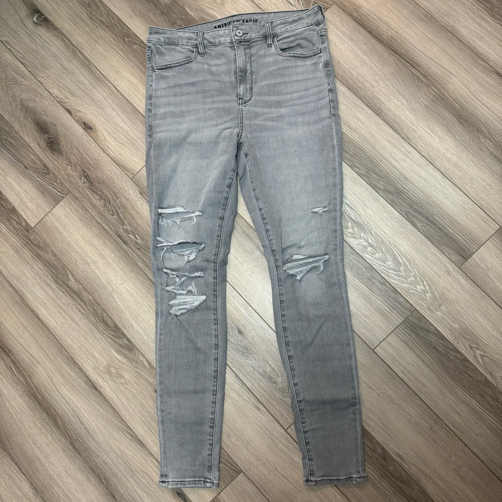 AE NeXT Level Ripped High-Waisted Jegging - Picture 2 of 8